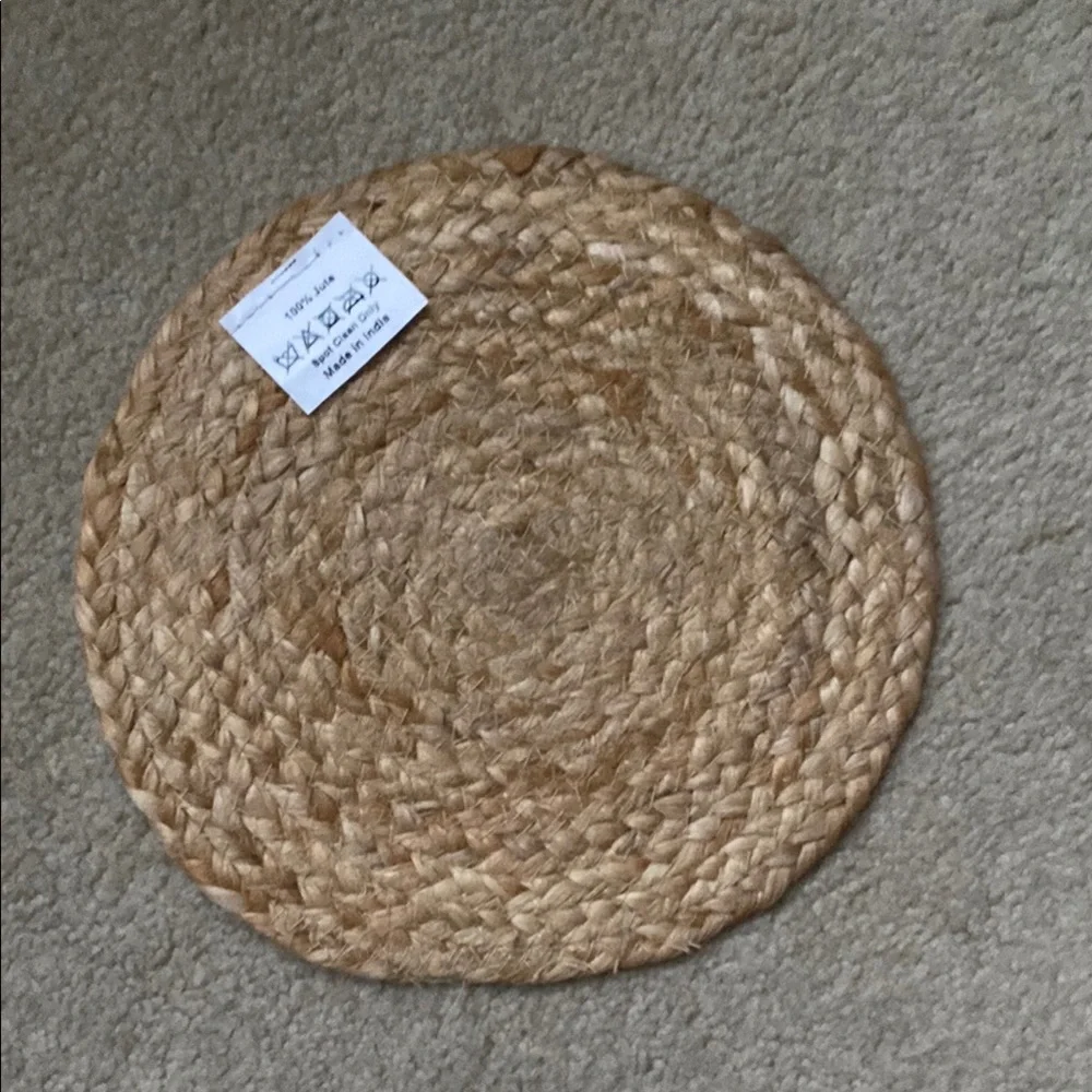 Orange Leaf Wreath Woven Placemat by